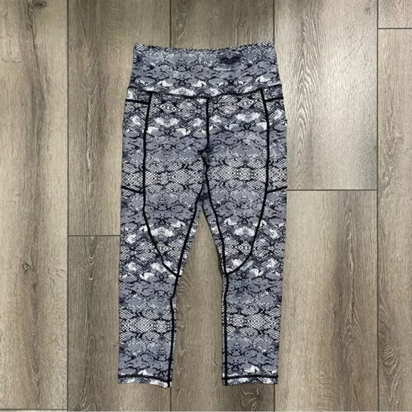 Zyia Active Snake Skin Leggings Size 4 - Picture 2 of 3